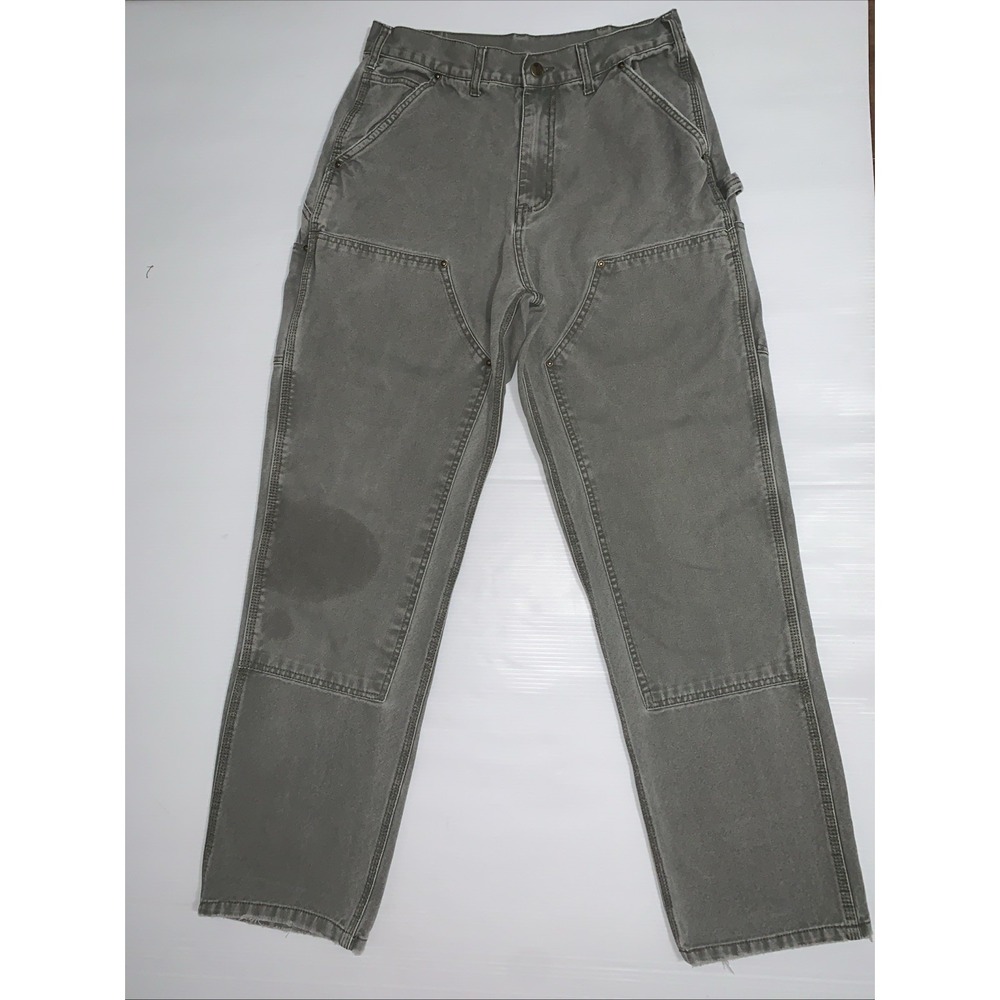 VTG Carhartt B135 MOS Double Knee Carpenter Loose Original Fit Pants USA 30x32